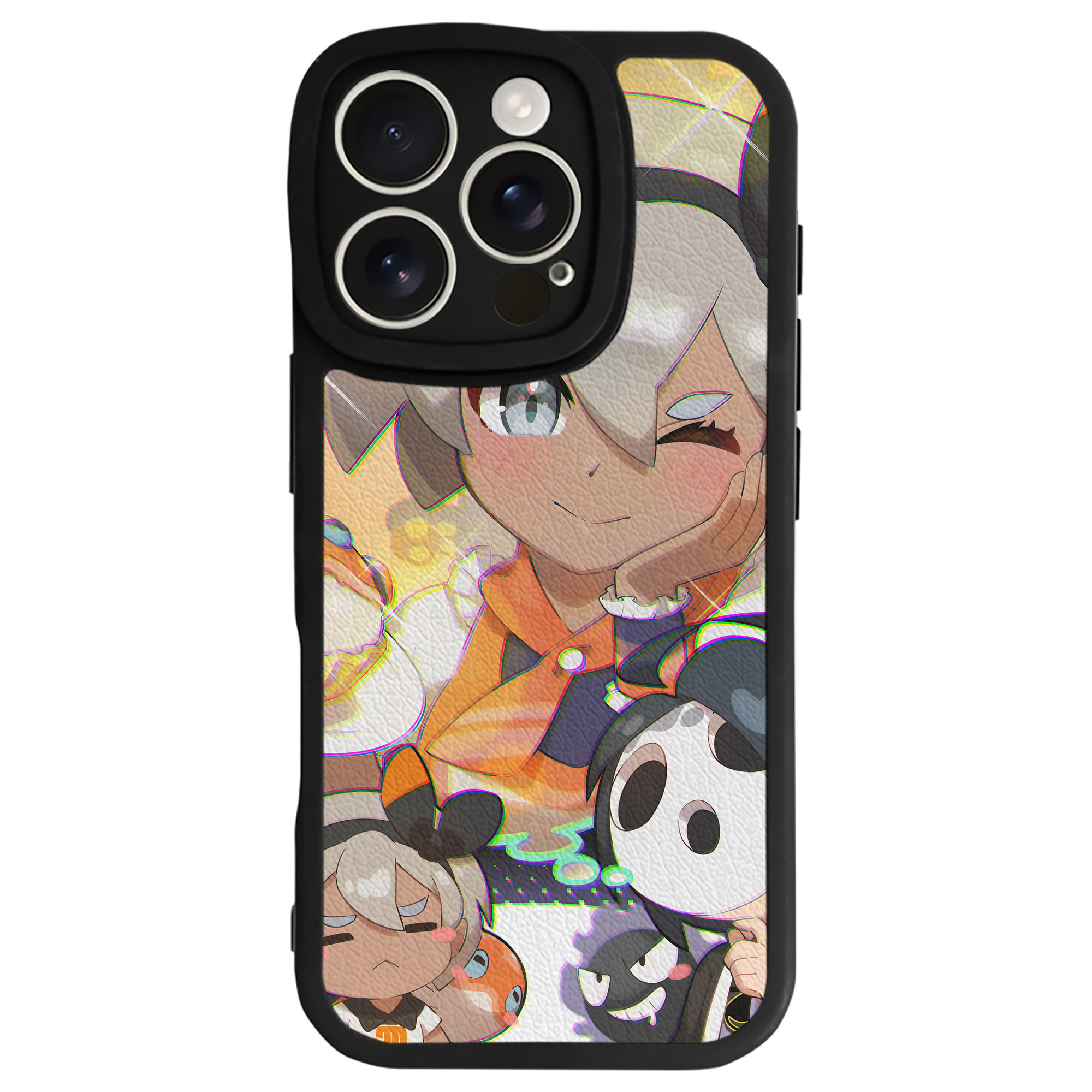 （画像用） ポケットモンスター Pokémon 【iPhone 16シリーズ対応】シリコンスマホケース（レザー調） 材質：シリコン